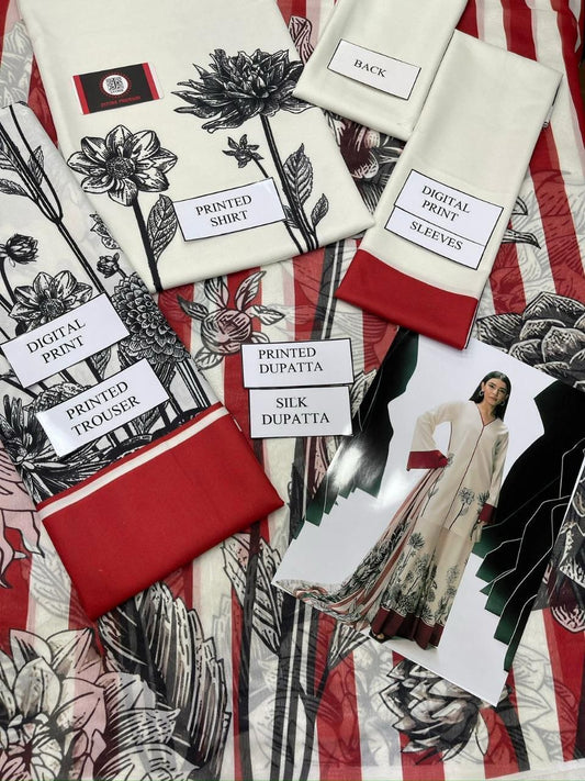 Lulusar Pure Silk Unstitched 3-Piece 227