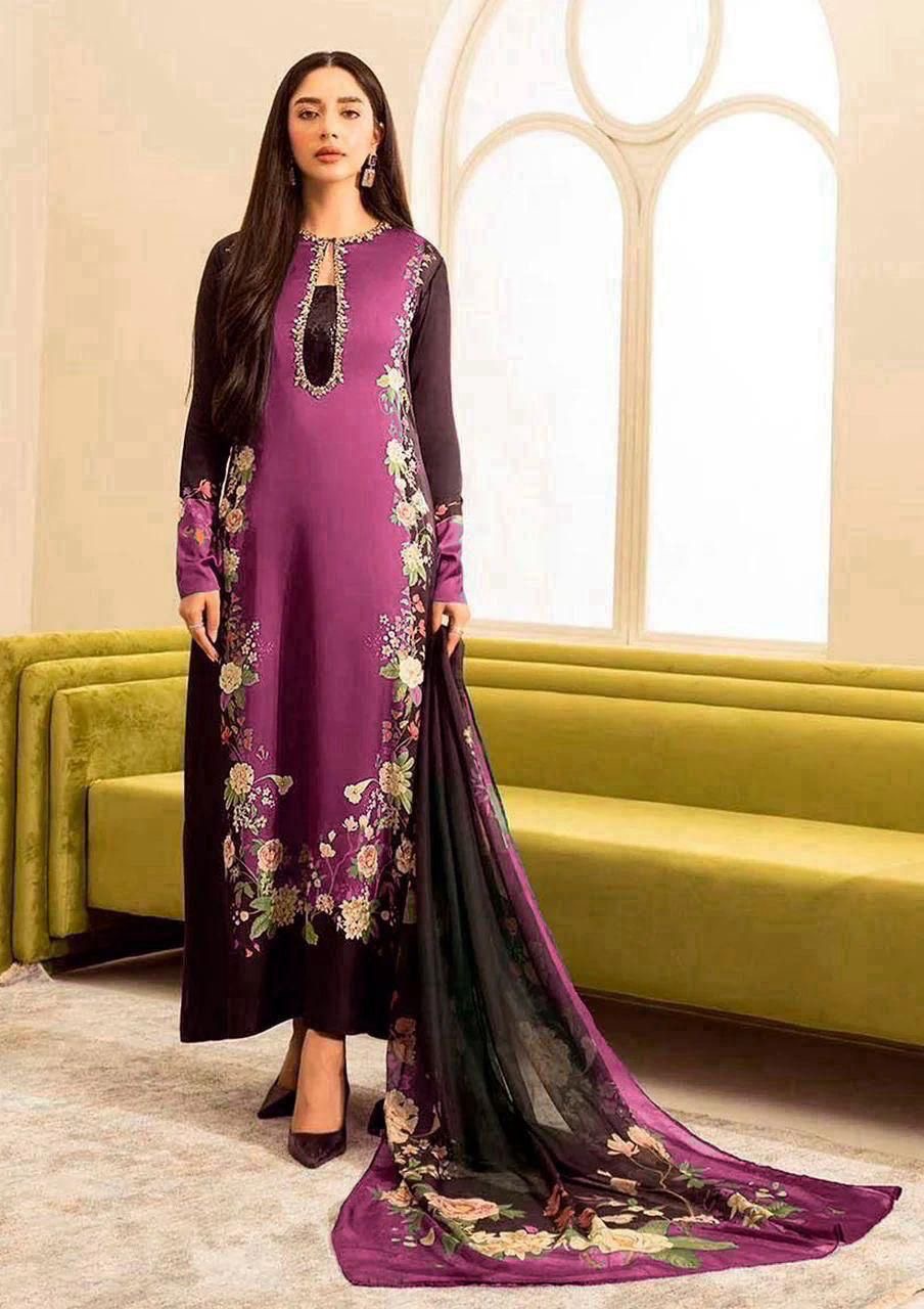 Lulusar Pure Silk Unstitched 3-Piece 212