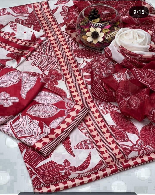 Lulusar Pure Silk Unstitched 3-Piece 228