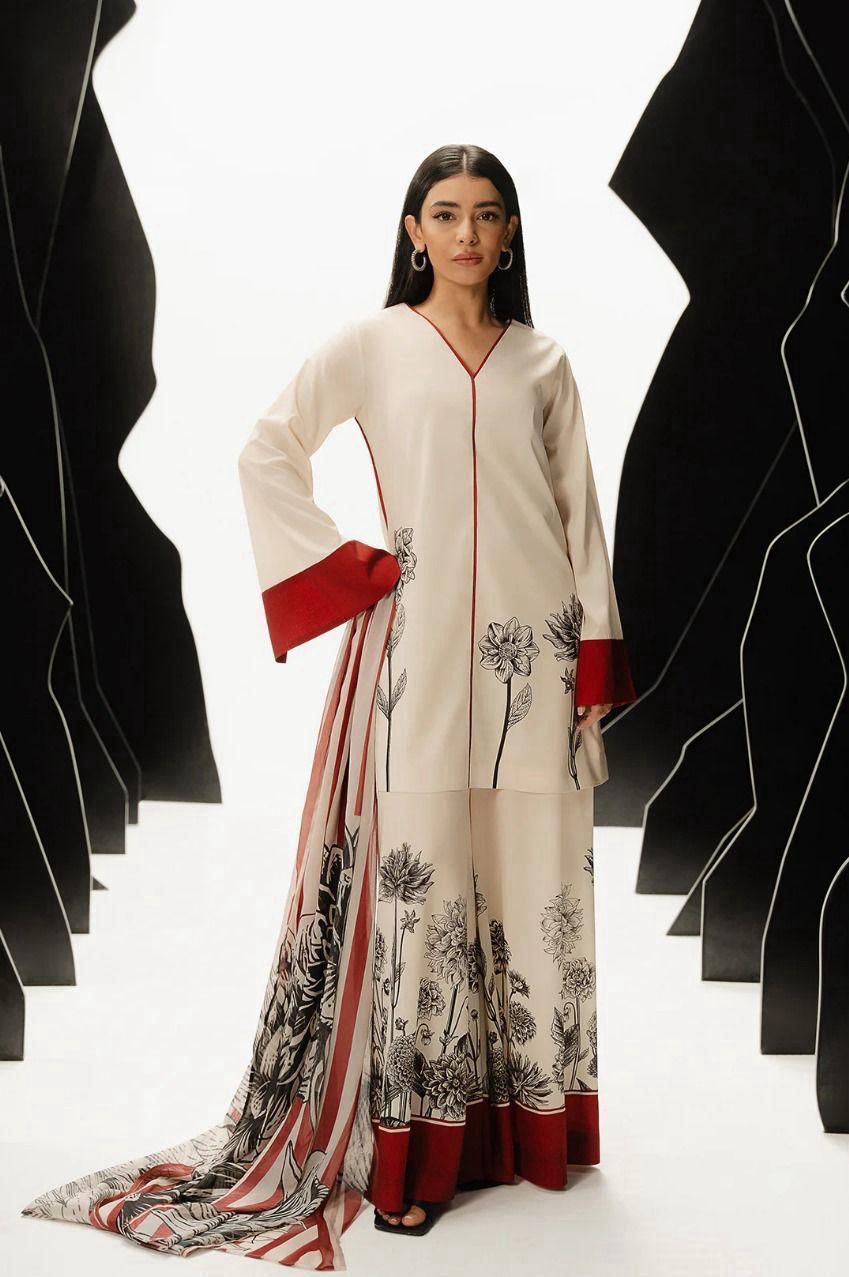 Lulusar Pure Silk Unstitched 3-Piece 227