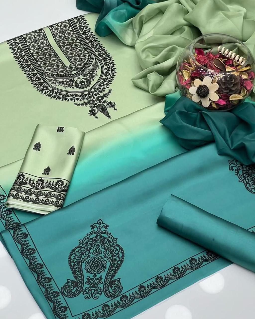Lulusar Pure Silk Unstitched 3-Piece 217