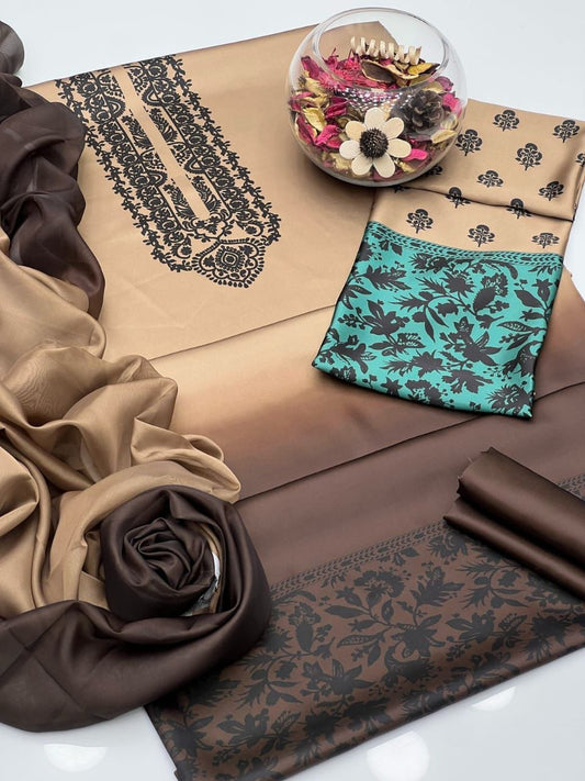 Lulusar Pure Silk Unstitched 3-Piece 216