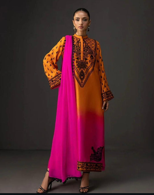 Lulusar Pure Silk Unstitched 3-Piece 215