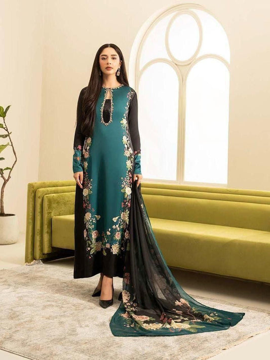 Lulusar Pure Silk Unstitched 3-Piece 210